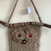 Load image into Gallery viewer, Macrame - Brown Owl Wall Hanging
