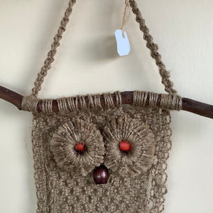 Macrame - Brown Owl Wall Hanging