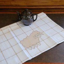 Load image into Gallery viewer, Tea Towel - Embroidered Sheep
