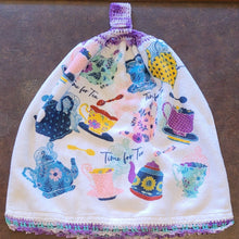 Load image into Gallery viewer, Hanging Hand Towel - Teapots
