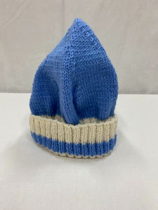 Beanie - Blue and White - Adult