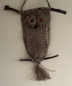 Macrame - Brown Owl Wall Hanging