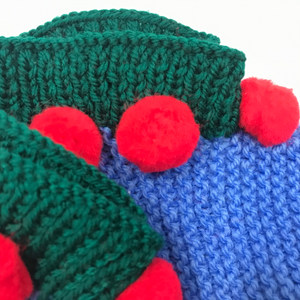 Bed Socks  - Blue and Green