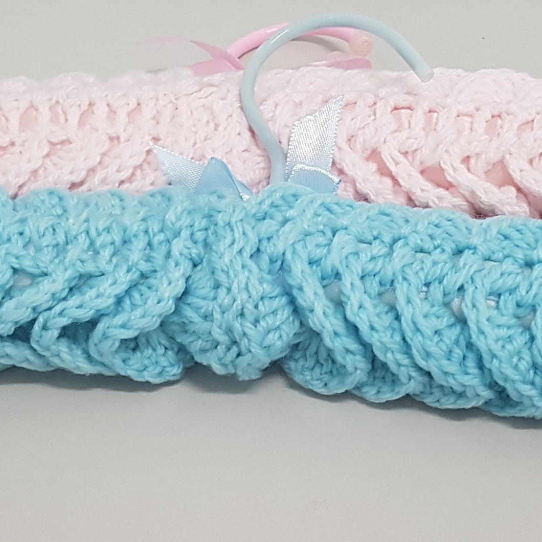 Crochet Covered Coat Hangers - Children