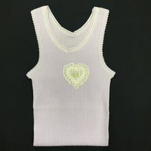 Load image into Gallery viewer, Baby Singlet - Lace Heart
