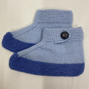 Bed Socks - Two Tone Blue