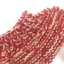Load image into Gallery viewer, Bed Socks  - Red and Birch Stripe
