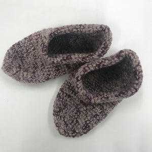 Bed Socks  - Child-size in Dusty Pinks and Maroon Flecks