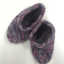 Load image into Gallery viewer, Bed Socks  - Child-size in Pink, Purple and Lilac Flecks
