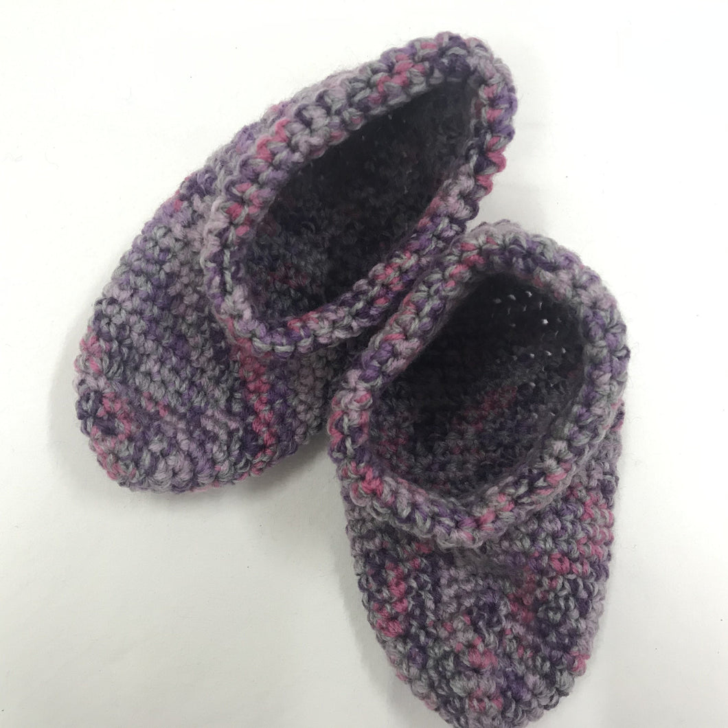 Bed Socks  - Child-size in Pink, Purple and Lilac Flecks