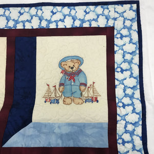 Quilt - Cot - Bears and Clouds