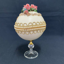 Load image into Gallery viewer, Faberge Style Egg Trinket  Box
