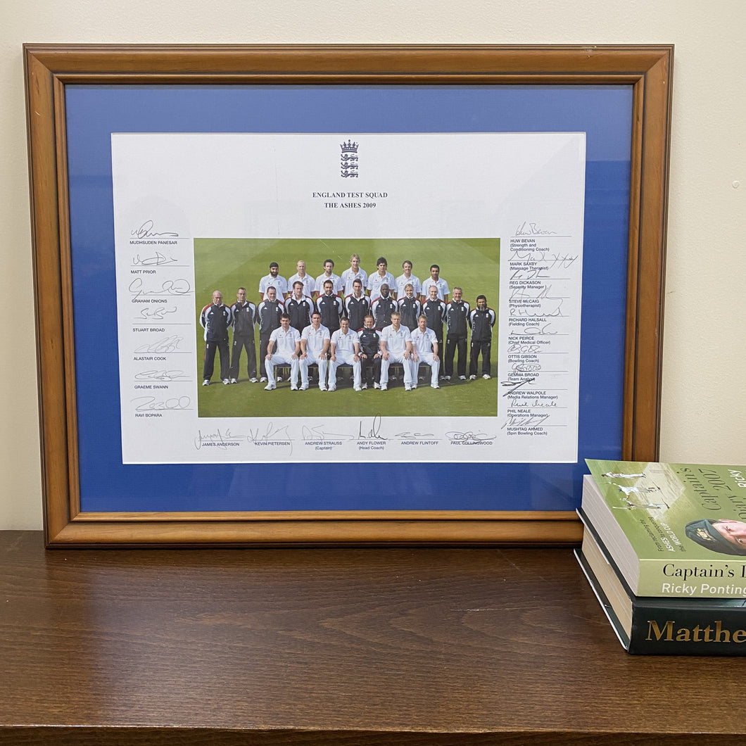 Memorabilia - England Test Squad, The Ashes 2009