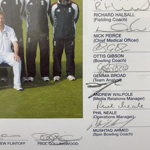 Memorabilia - England Test Squad, The Ashes 2009
