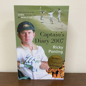 Memorabilia - Captain's Diary 2007 - signed by Ricky Ponting
