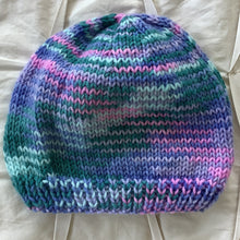 Load image into Gallery viewer, Child&#39;s Beanie - Blues, Greens, and Pinks
