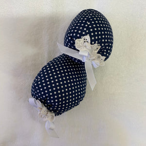 Shoe Stuffers - Navy with White Spots