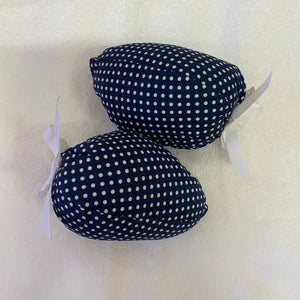 Shoe Stuffers - Navy with White Spots