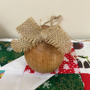 Christmas Baubles - Wooden Trio
