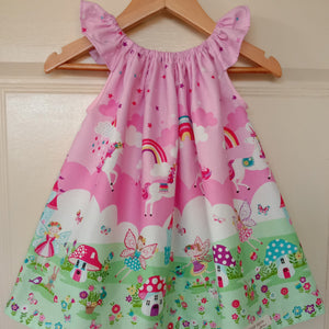 Child's Dress - Fairy Border - Size 2-3