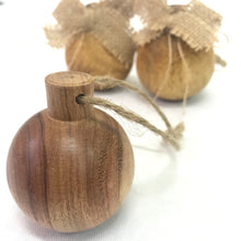 Load image into Gallery viewer, Christmas Baubles - Wooden - Set of 3
