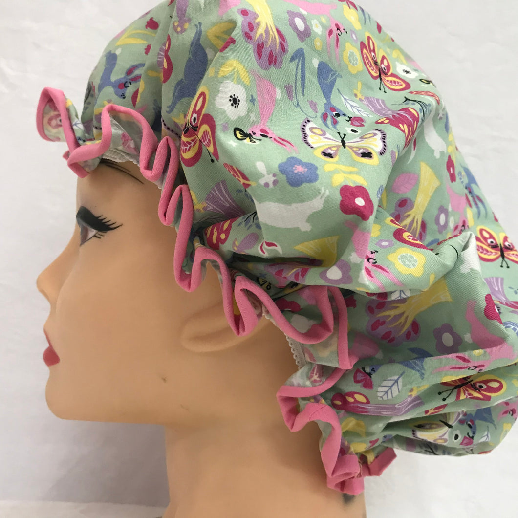 Shower Cap - Plants and Animals
