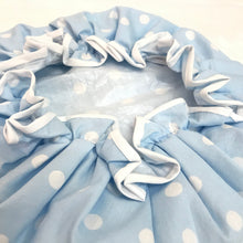 Load image into Gallery viewer, Shower Cap - Blue with White Spots
