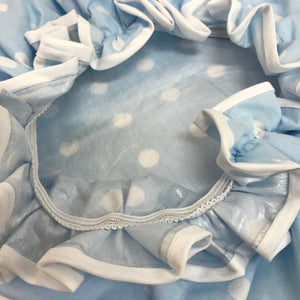 Shower Cap - Blue with White Spots
