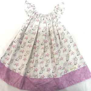 Child's Dress - Bilby with Pink Trim