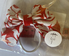 Load image into Gallery viewer, Hair Accessory - Elastic with bow - Red and White
