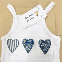 Load image into Gallery viewer, Baby Singlet - Blue Hearts
