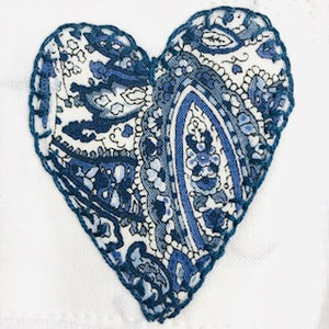 Baby Singlet - Blue Hearts