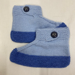 Bed Socks - Two Tone Blue