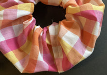 Load image into Gallery viewer, Hair Accessories - Scrunchie Pair - Pinks and oranges
