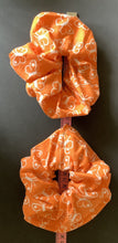 Load image into Gallery viewer, Hair Accessory - Scrunchie - Dark Orange and White.
